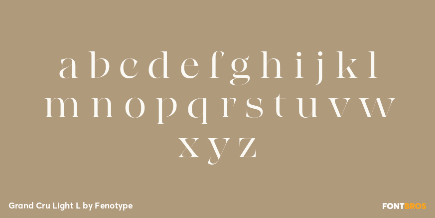 Grand Cru Light L Font Poster #1