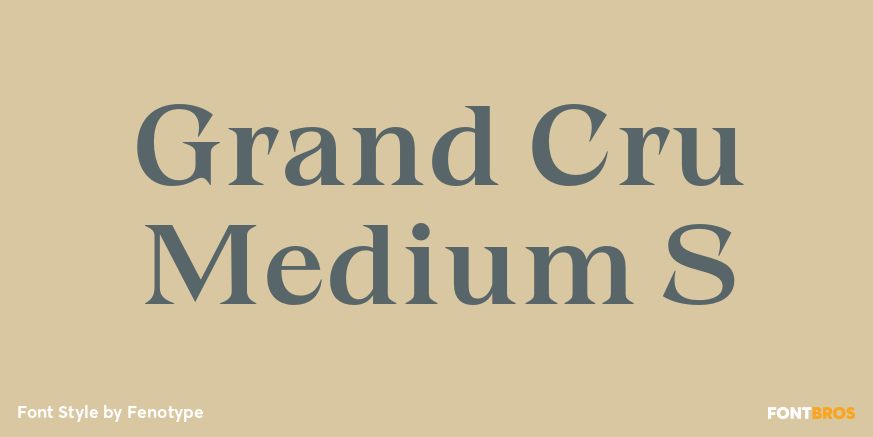 Grand Cru Medium S Font Poster #1