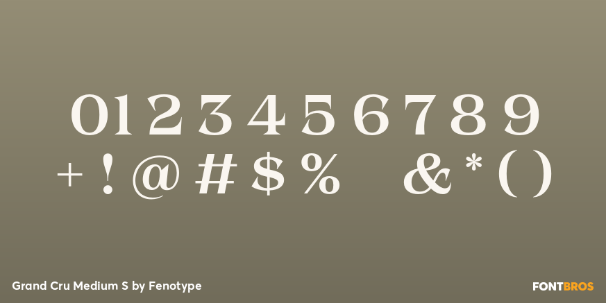 Grand Cru Medium S Font Poster #1