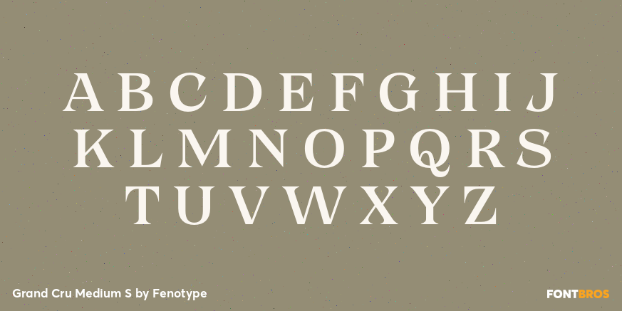 Grand Cru Medium S Font Poster #2