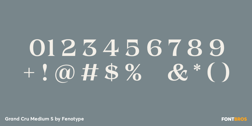 Grand Cru Medium S Font Poster #4