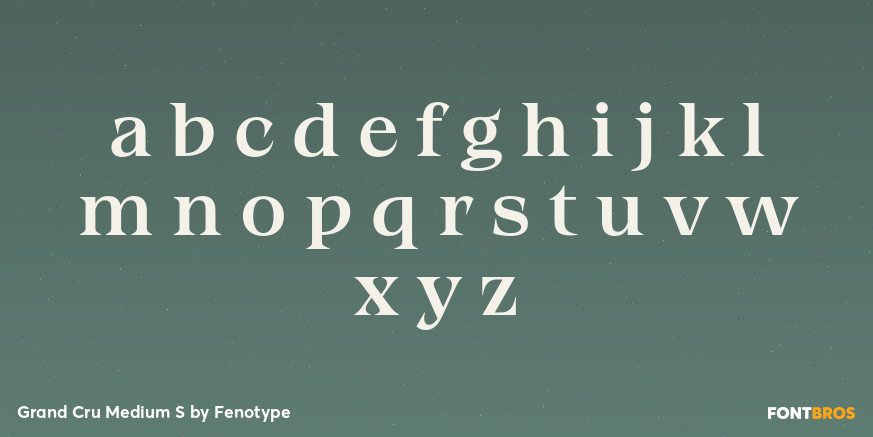 Grand Cru Medium S Font Poster #1