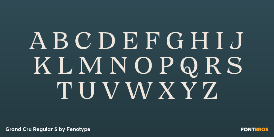 Grand Cru Regular S Font Poster #2