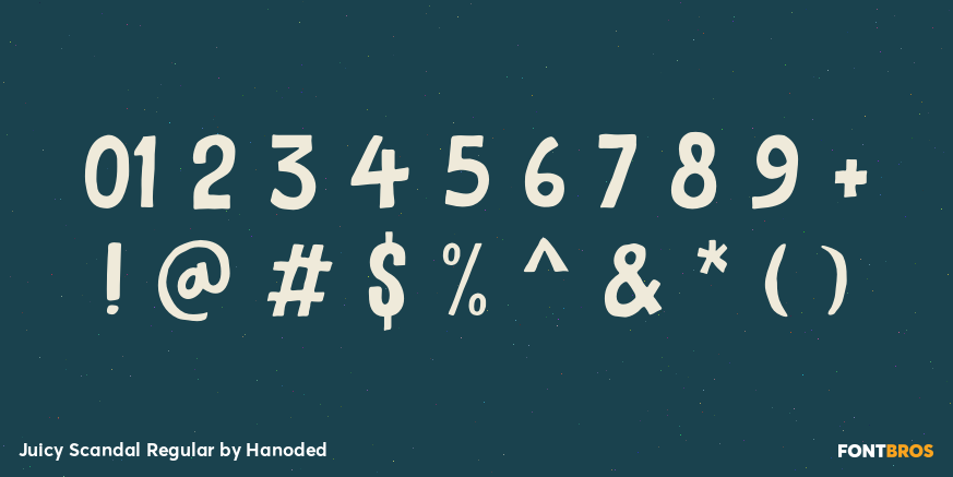 Juicy Scandal Regular Font Poster #4