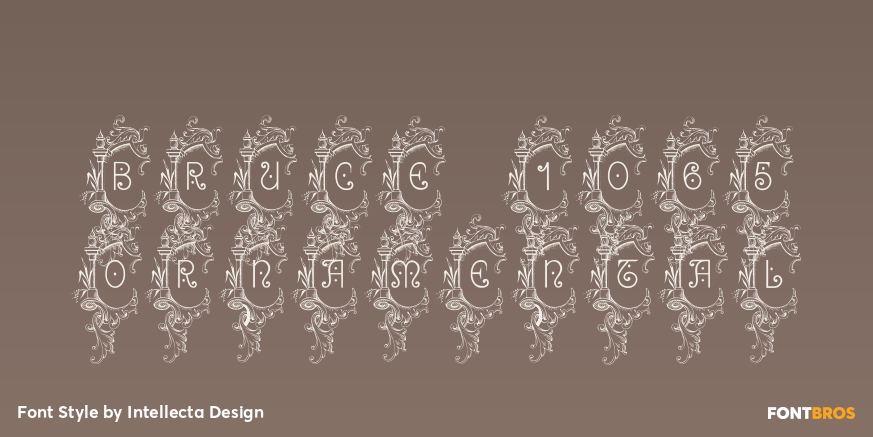 Bruce 1065 Ornamental Poster