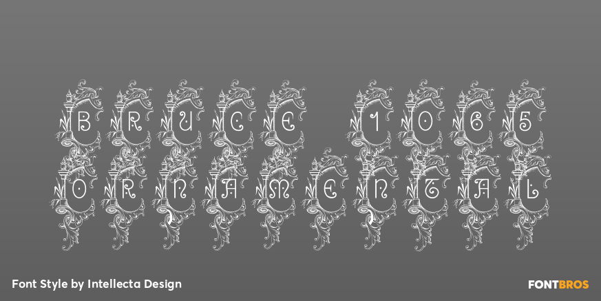 Bruce 1065 Ornamental Poster