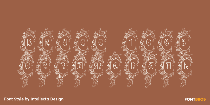 Bruce 1065 Ornamental Poster