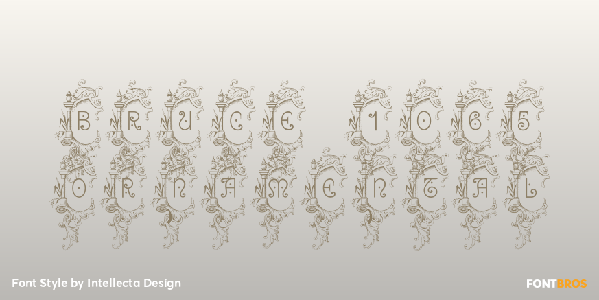 Bruce 1065 Ornamental Poster