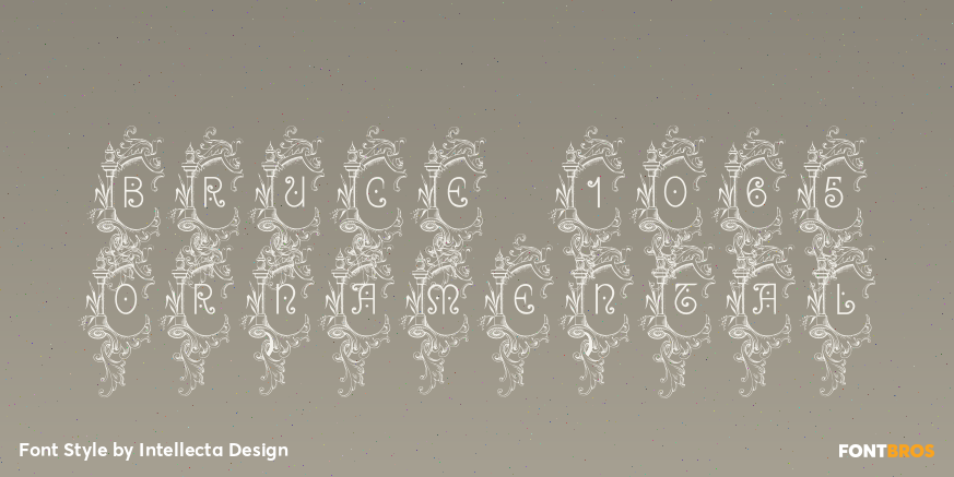 Bruce 1065 Ornamental Poster