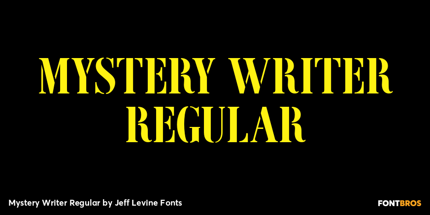 Mystery Writer Regular Poster