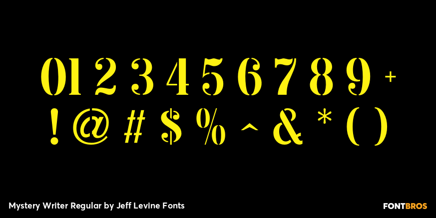 Mystery Writer Regular Font Poster #4