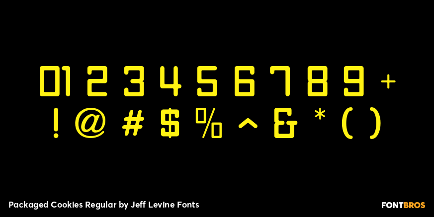 Packaged Cookies Regular Font Poster #4