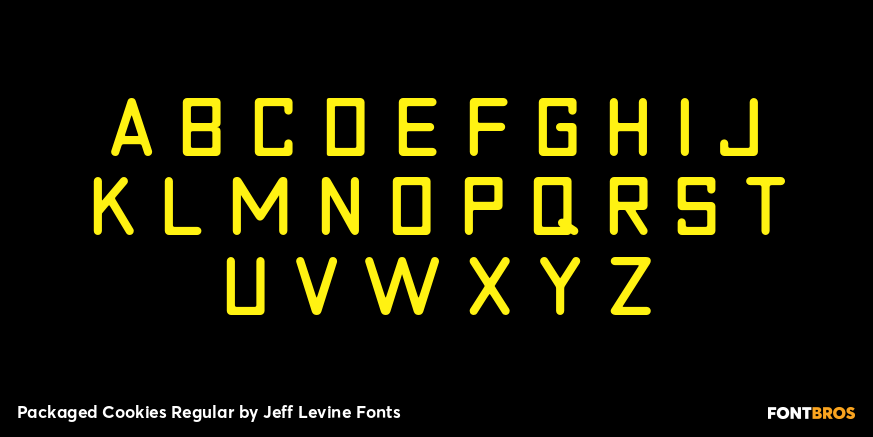 Packaged Cookies Regular Font Poster #1