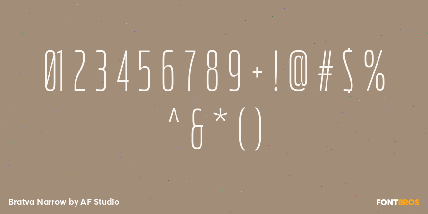 Bratva Narrow Font Poster #4