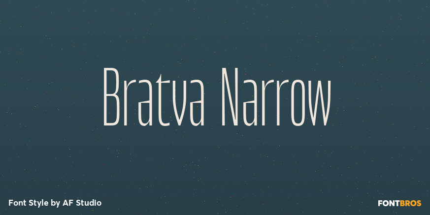 Bratva Narrow Font Poster #1