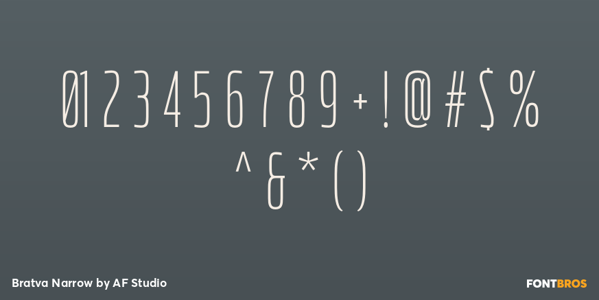 Bratva Narrow Font Poster #4