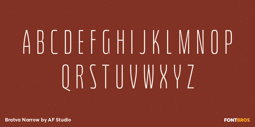 Bratva Narrow Font Poster #2