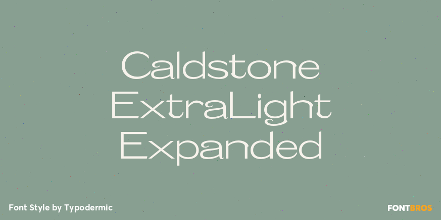 Caldstone ExtraLight Expanded Poster