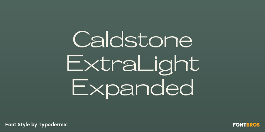 Caldstone ExtraLight Expanded Poster