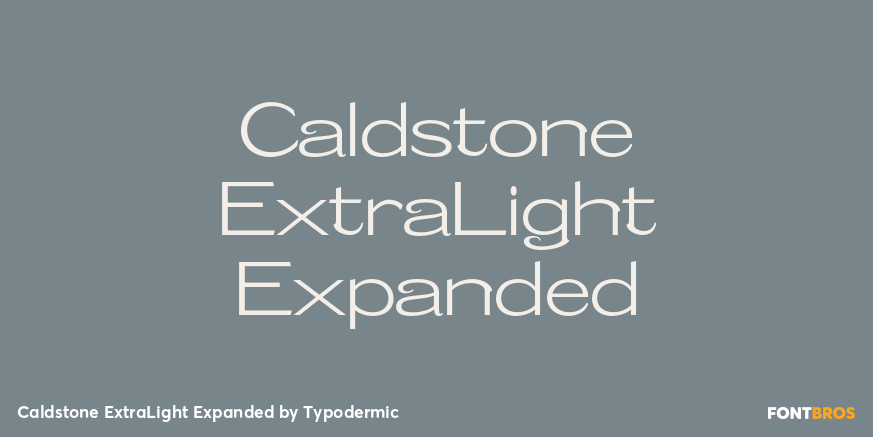 Caldstone ExtraLight Expanded Poster