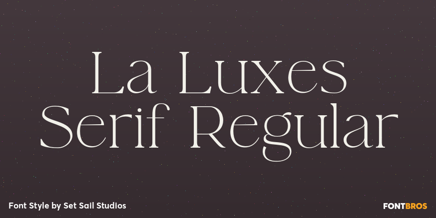 La Luxes Serif Regular Poster