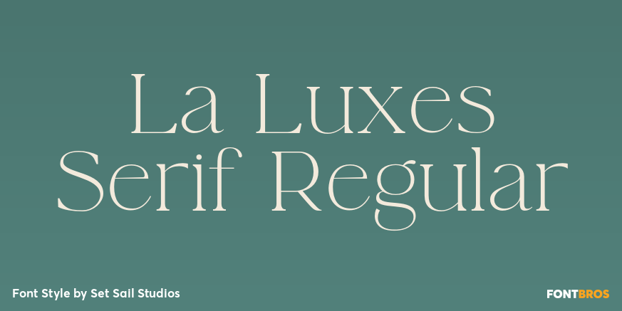 La Luxes Serif Regular Poster