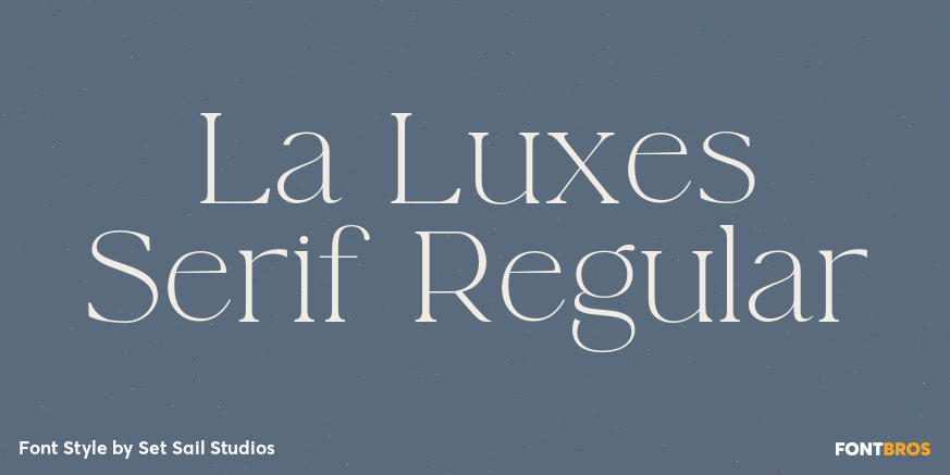 La Luxes Serif Regular Poster