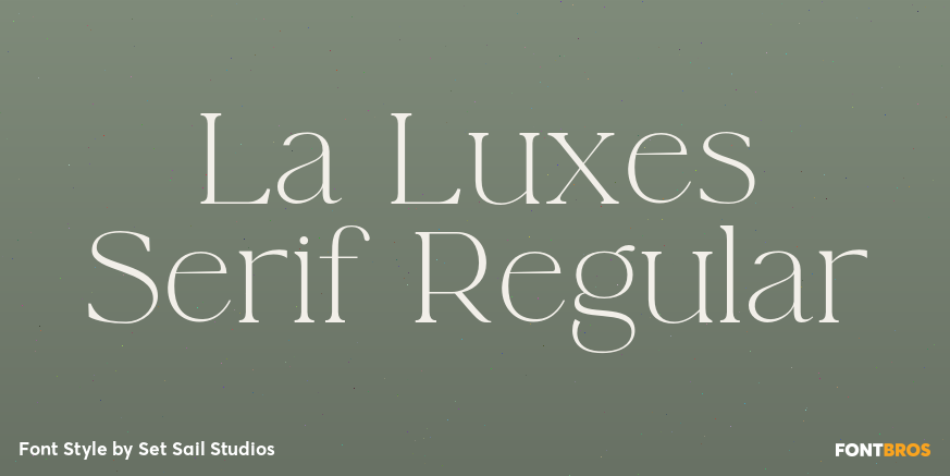 La Luxes Serif Regular Poster