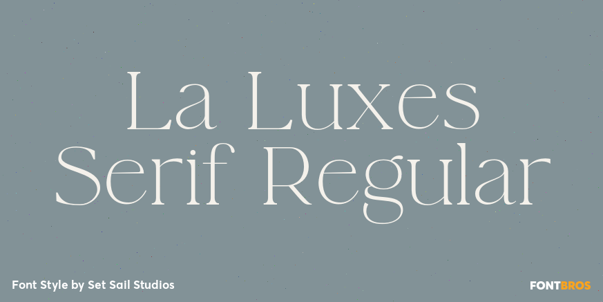 La Luxes Serif Regular Poster