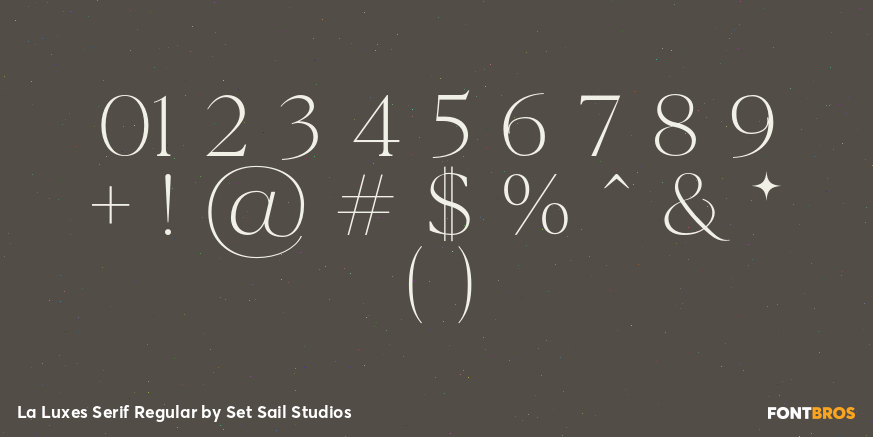 La Luxes Serif Regular Font Poster #1