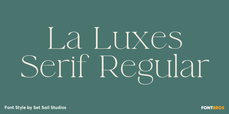 La Luxes Serif Regular Poster