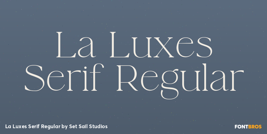 La Luxes Serif Regular Poster