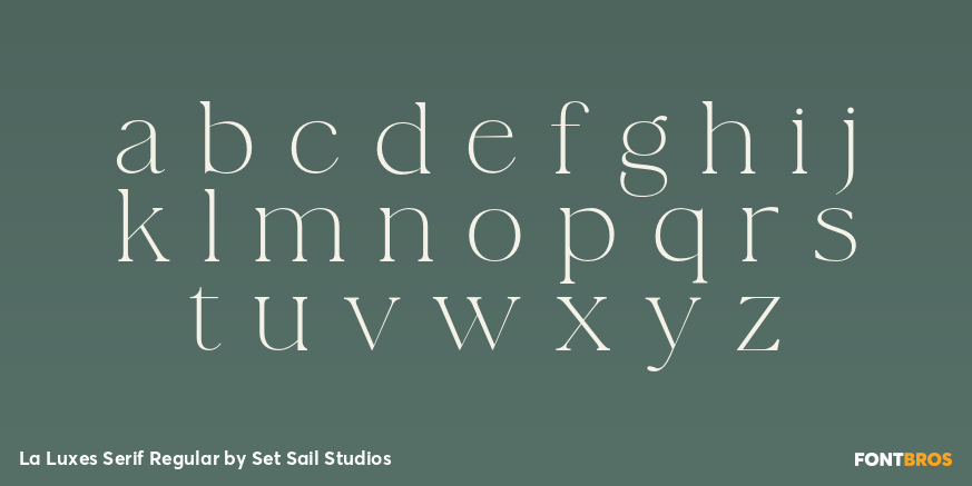 La Luxes Serif Regular Font Poster #1