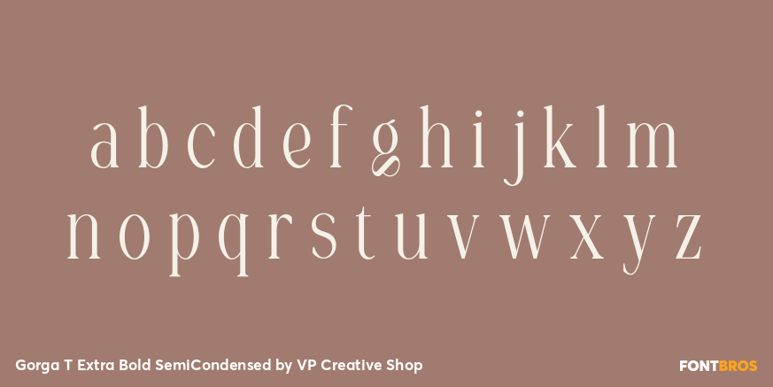 Gorga T Extra Bold SemiCondensed Font Poster #3