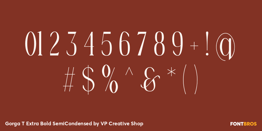 Gorga T Extra Bold SemiCondensed Font Poster #4