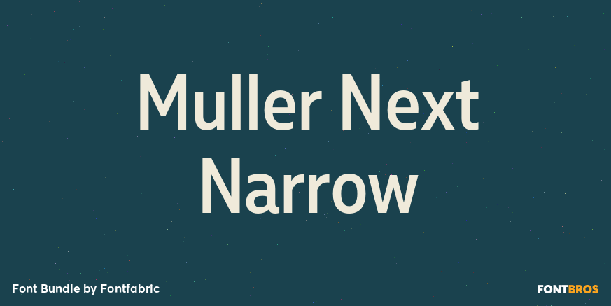 Muller Next Narrow Font Poster #1