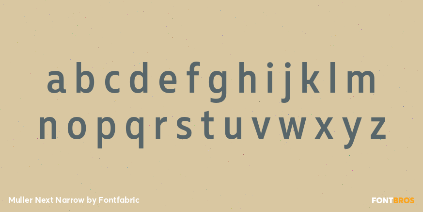 Muller Next Narrow Font Poster #3