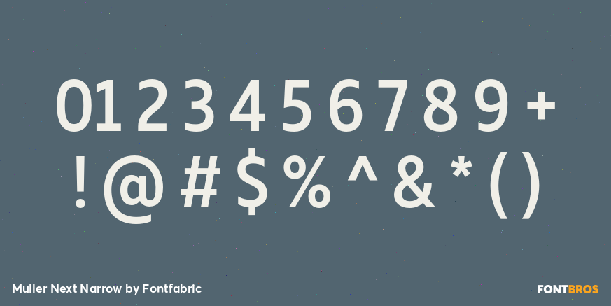 Muller Next Narrow Font Poster #4