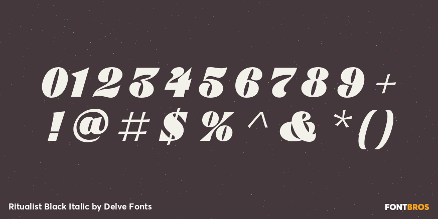 Ritualist Black Italic Font Poster #4