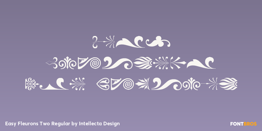 Easy Fleurons Two Regular Poster