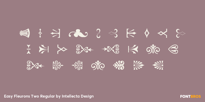 Easy Fleurons Two Regular Font Poster #1