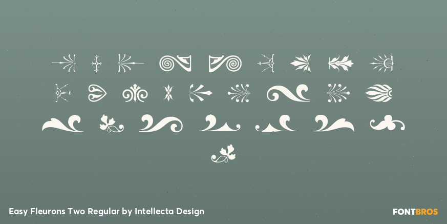 Easy Fleurons Two Regular Font Poster #1