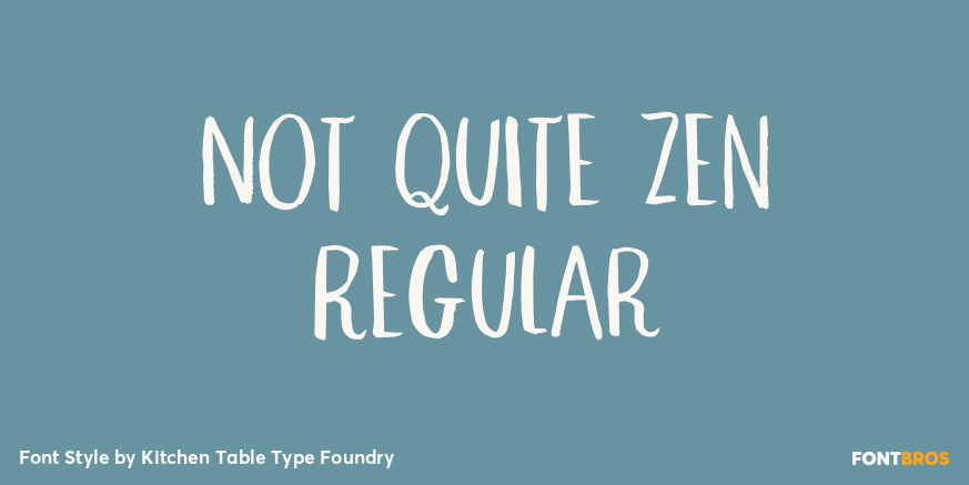 Not Quite Zen Regular Poster