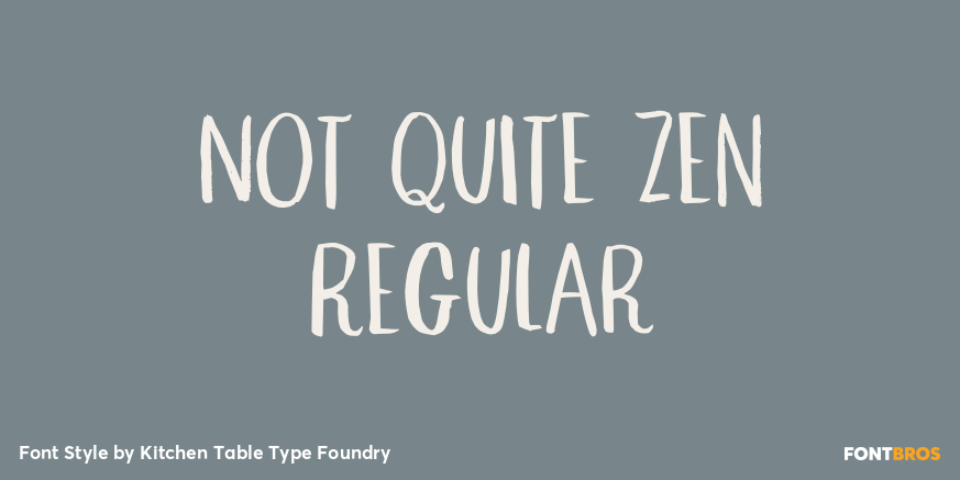 Not Quite Zen Regular Poster