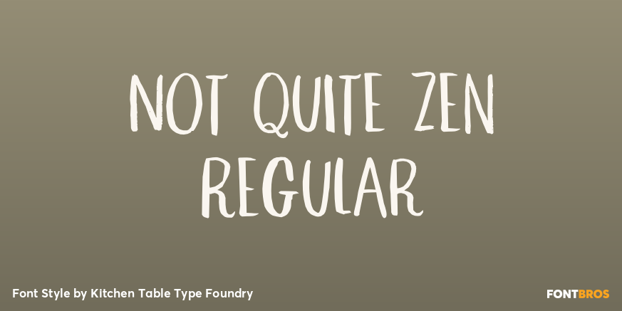 Not Quite Zen Regular Poster