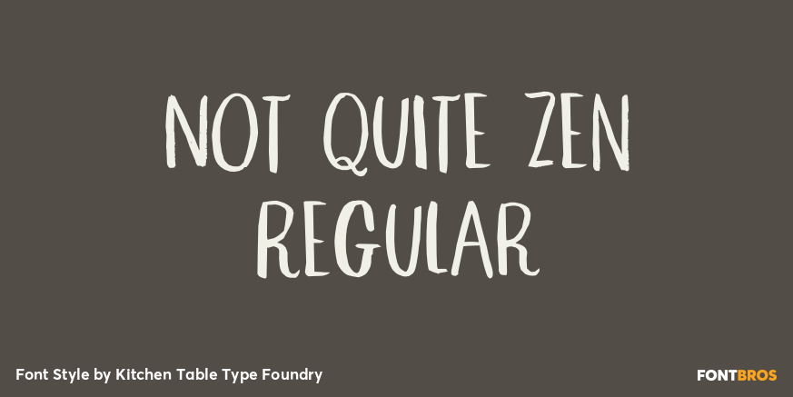 Not Quite Zen Regular Poster