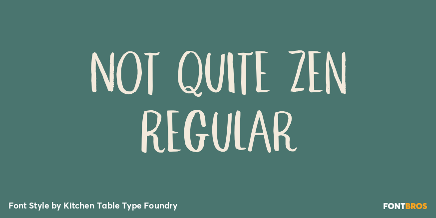 Not Quite Zen Regular Poster