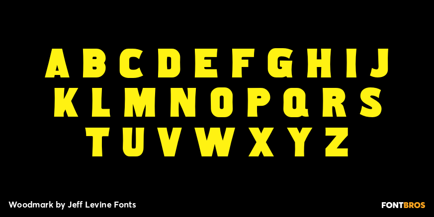 Woodmark Font Poster #3