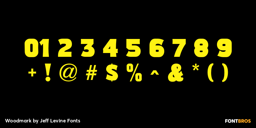 Woodmark Font Poster #4