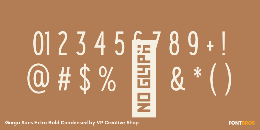 Gorga Sans Extra Bold Condensed Font Poster #4